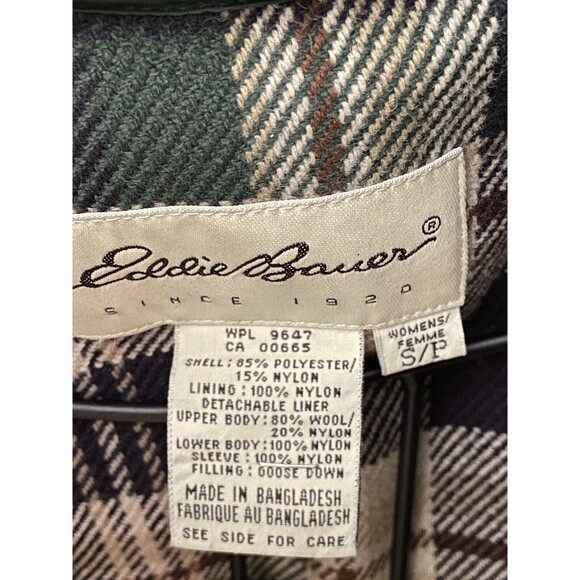 Eddie Bauer Snowline Down Parka Coat Jacket Hooded Women's Small WARM - Picture 5 of 8